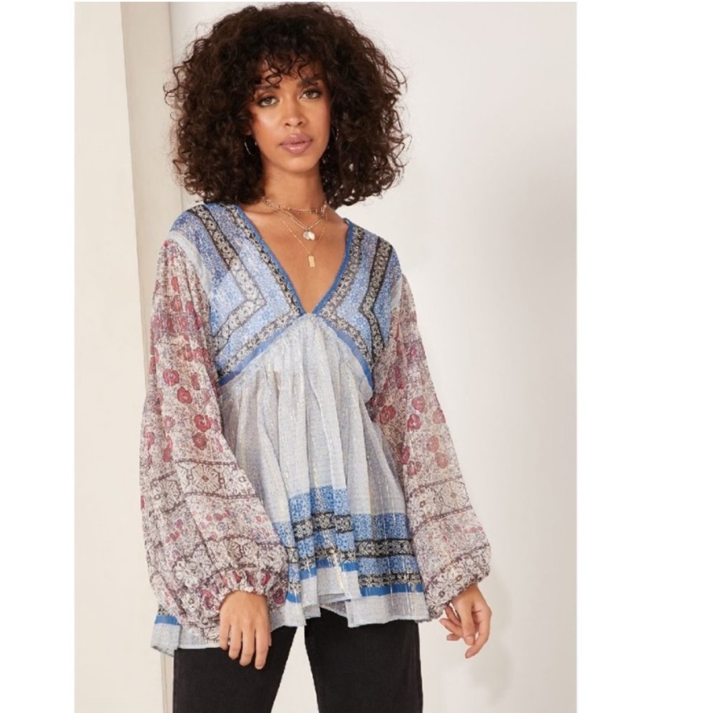 Free People Aliyah Printed Tunic 🧿 - Picture 5 of 14